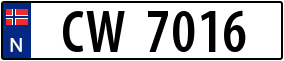Trailer License Plate